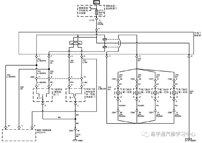 凯越中控门锁不工作.更换中央门锁装置故障依旧.